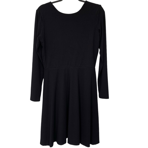 Miik Swing Dress Womens Medium Black Long Sleeve Bamboo Fall Winter Classic - Picture 2 of 7